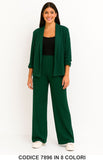 Completo cardigan lungo e pantalone palazzo Coordinato Elegante Casual in 8 colori – 7896