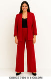 Completo cardigan lungo e pantalone palazzo Coordinato Elegante Casual in 8 colori – 7896