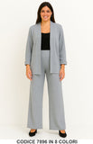 Completo cardigan lungo e pantalone palazzo Coordinato Elegante Casual in 8 colori – 7896