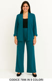 Completo cardigan lungo e pantalone palazzo Coordinato Elegante Casual in 8 colori – 7896