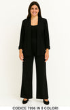 Completo cardigan lungo e pantalone palazzo Coordinato Elegante Casual in 8 colori – 7896