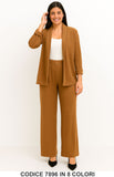 Completo cardigan lungo e pantalone palazzo Coordinato Elegante Casual in 8 colori – 7896