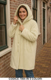 Cappotto lungo pelliccia ecologica con cappuccio Giubbotto Lungo Fashion in 5 colori – 7905