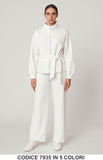 Completo Donna con Giacca Cinta e Pantalone Palazzo Coordinato Casual in 5 Colori – 7935