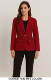 Blazer Elegante con Coulisse e Tasche Giacca Fashion Chic Casual in 5 Colori – 7943