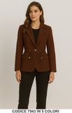 Blazer Elegante con Coulisse e Tasche Giacca Fashion Chic Casual in 5 Colori – 7943