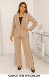 Completo Donna Tailleur Sportivo con Giacca a Cappuccio e Pantalone con Bande Laterali in 6 Colori – 7946