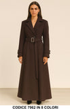 Cappotto Lungo Elegante con Cintura e Bottoni Giacca Fashion in 8 colori – 7962