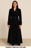 Cappotto Lungo Elegante con Cintura e Bottoni Giacca Fashion in 8 colori – 7962