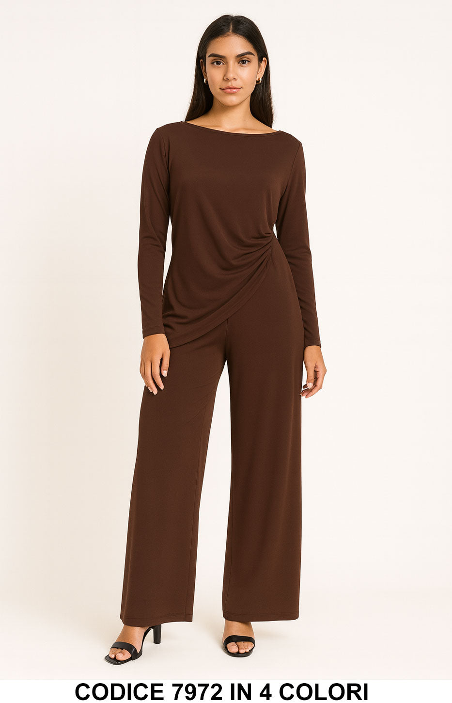 Marrone donna elegante Made in Italy