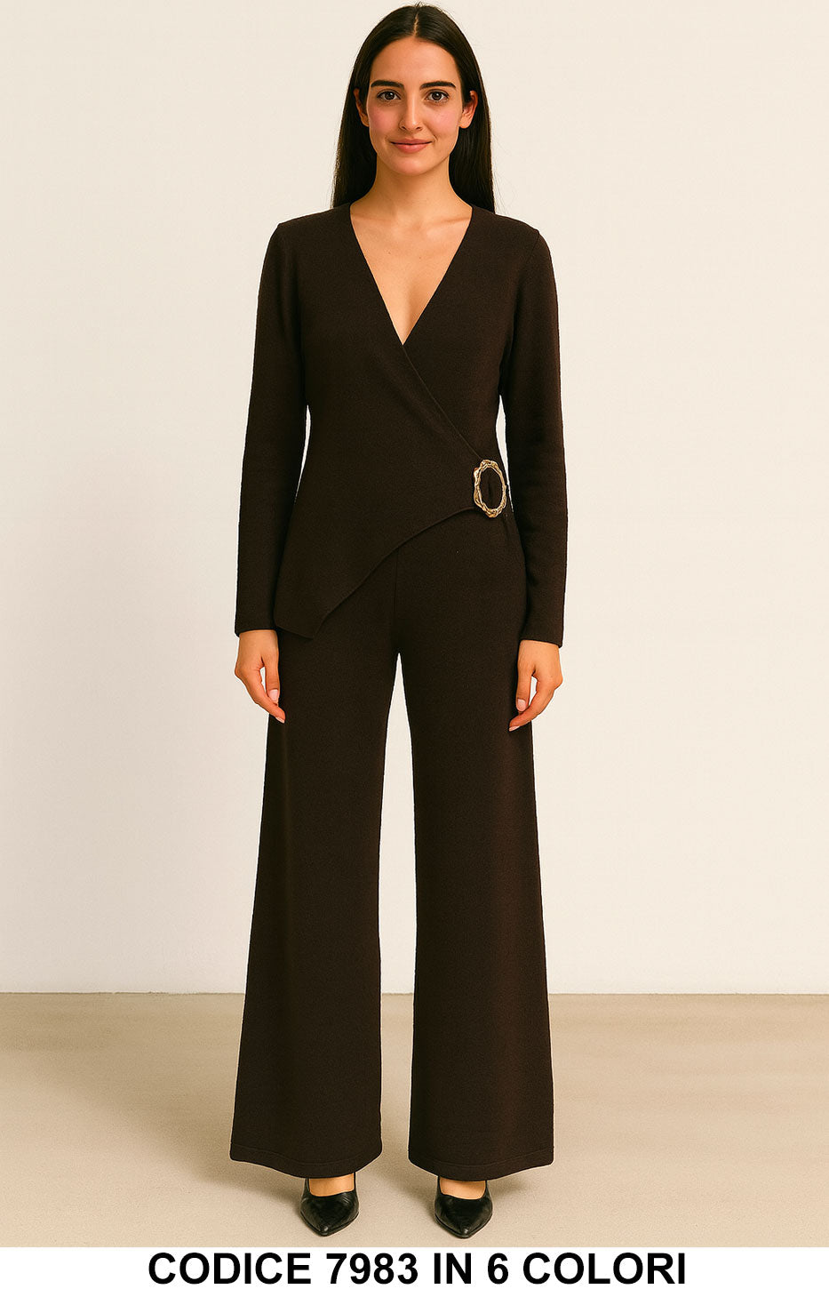 Marrone donna elegante Made in Italy