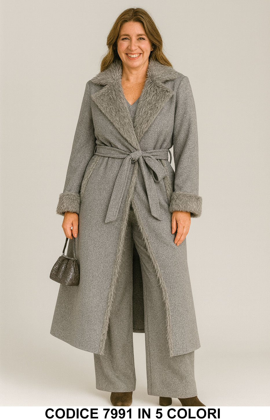 Grigio donna elegante Made in Italy