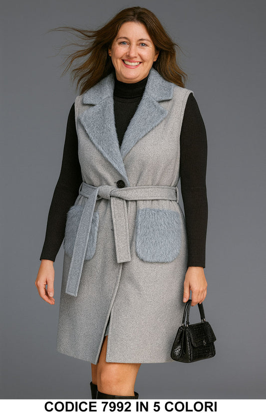 Grigio donna elegante Made in Italy