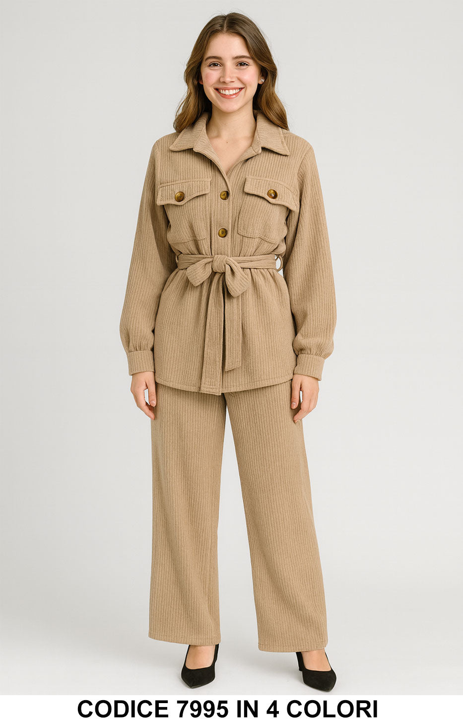 Beige donna elegante Made in Italy