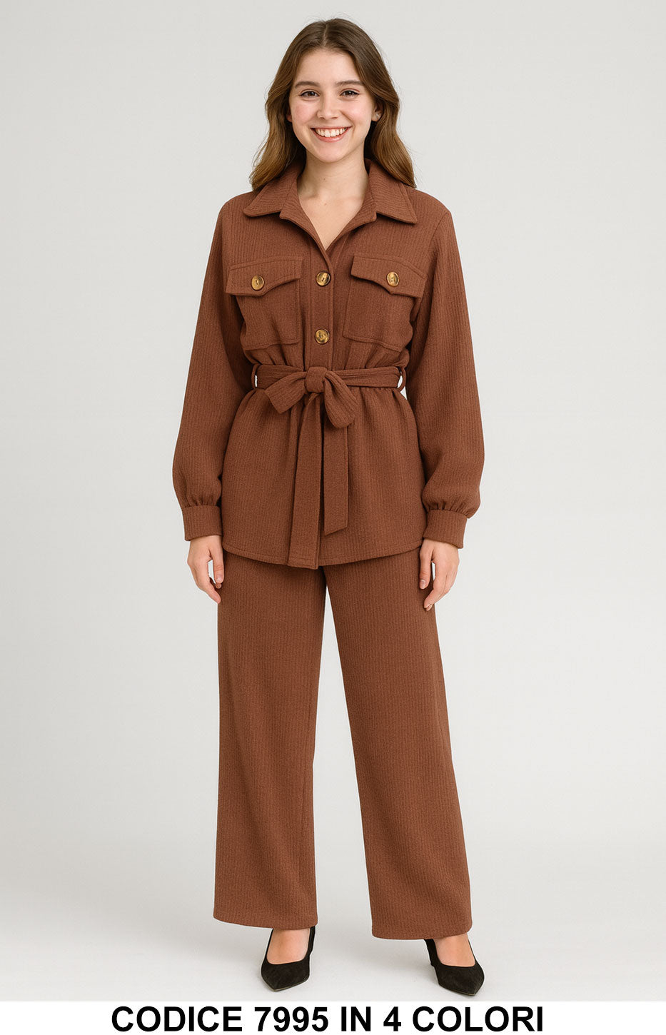 Marrone donna elegante Made in Italy