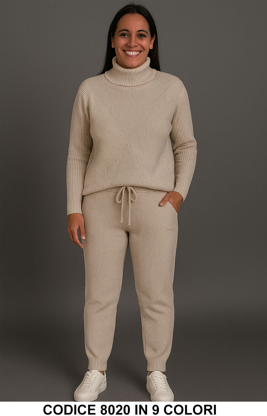 Beige donna elegante Made in Italy