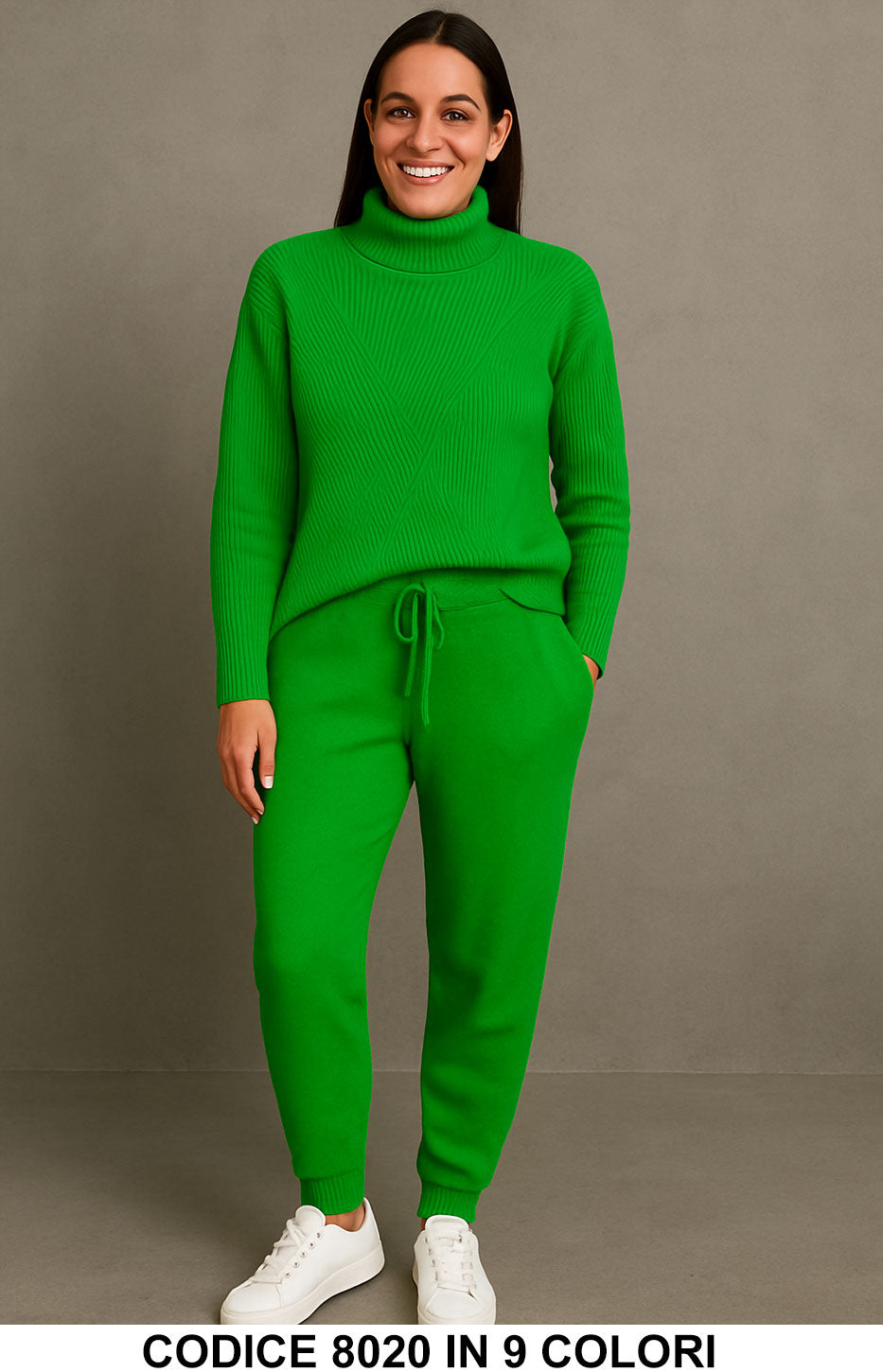 Verde donna elegante Made in Italy