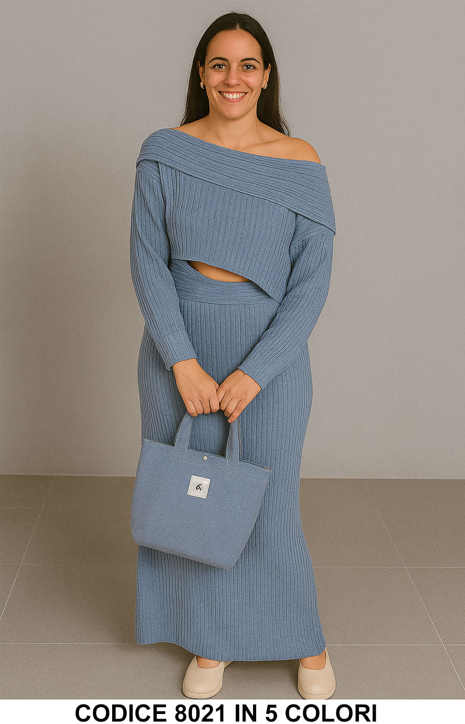 Grigio donna elegante Made in Italy