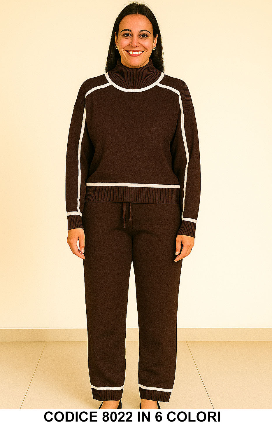 Marrone donna elegante Made in Italy