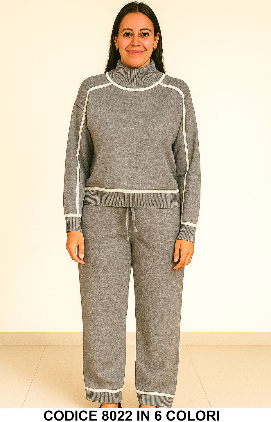 Grigio donna elegante Made in Italy