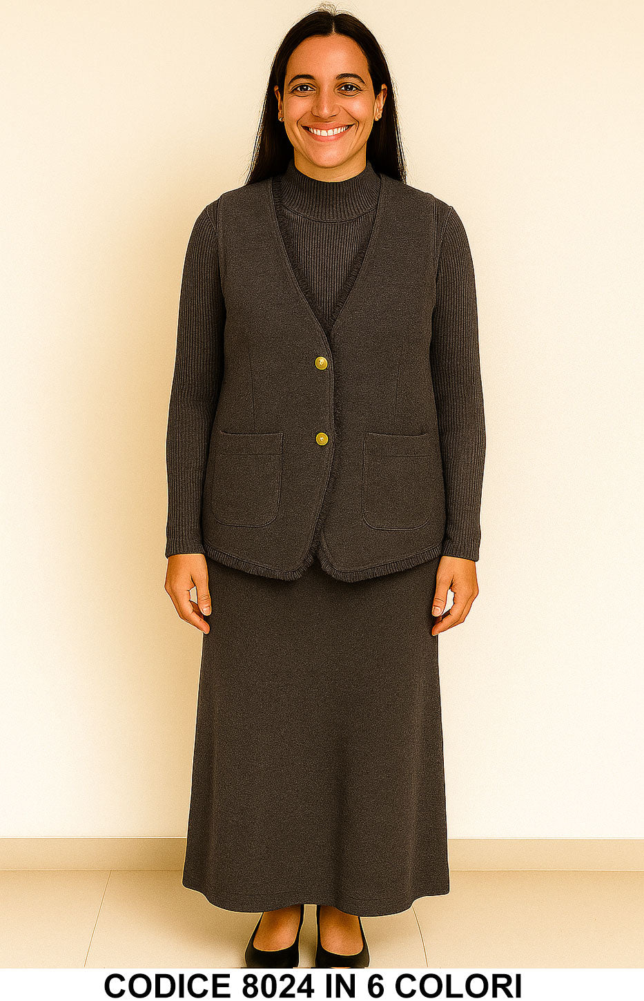 Marrone donna elegante Made in Italy