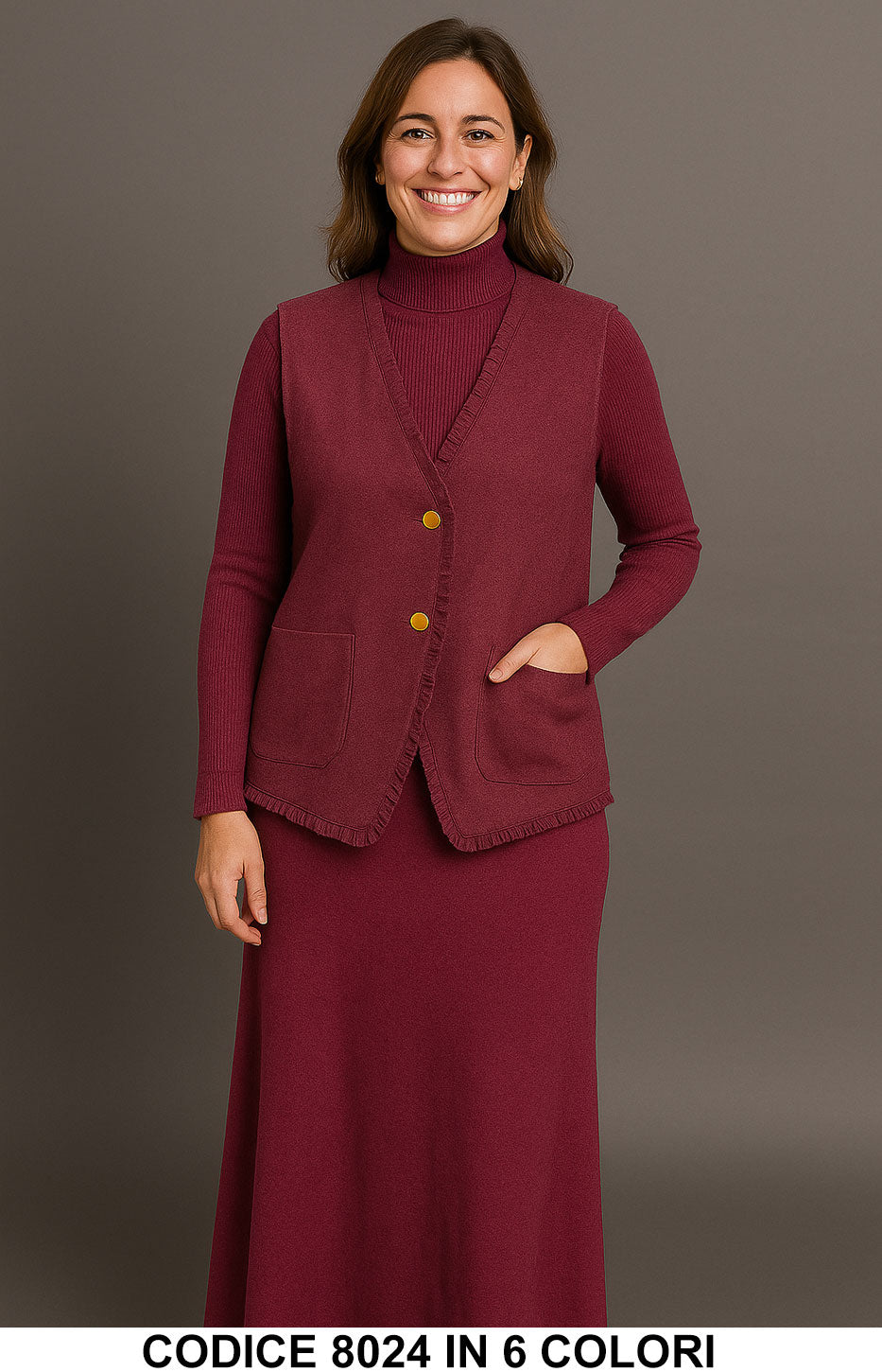 Bordeaux donna elegante Made in Italy