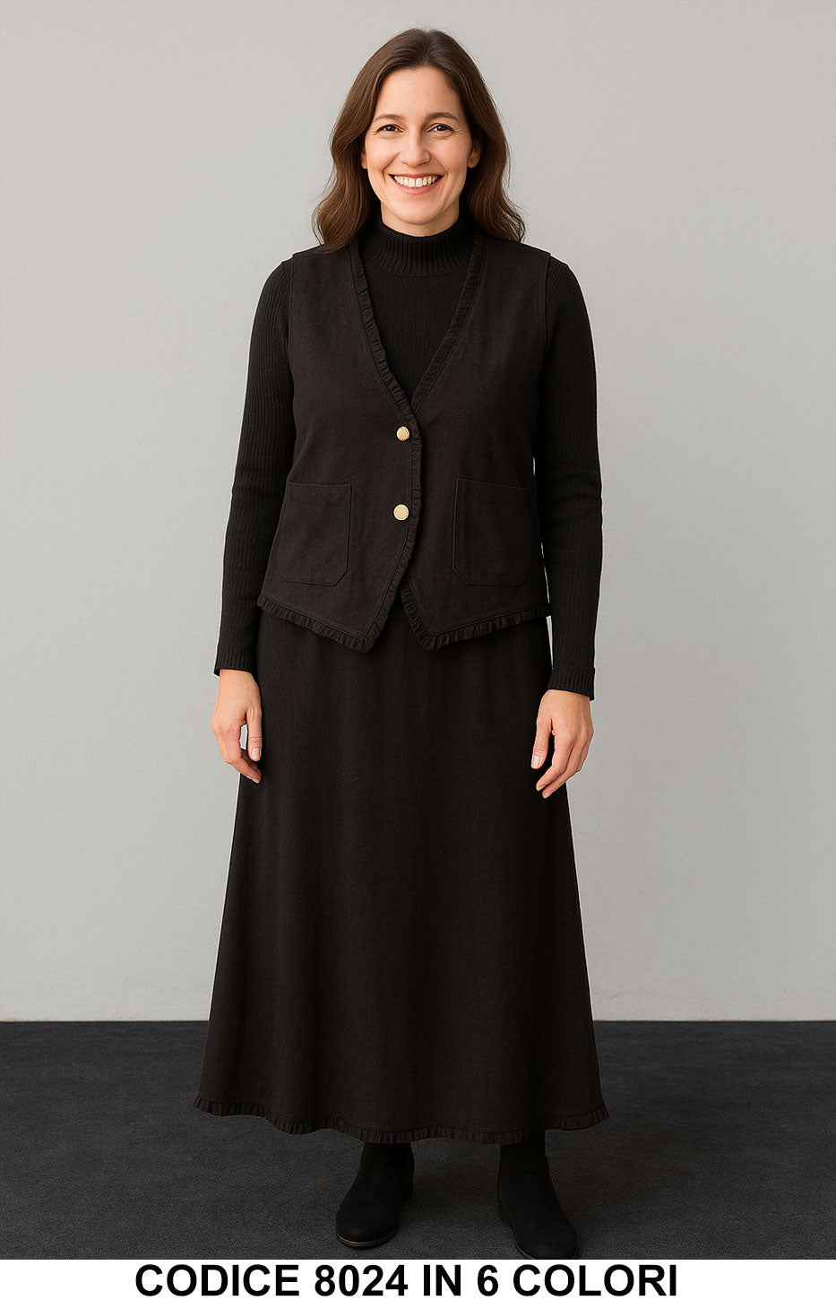 Nero donna elegante Made in Italy