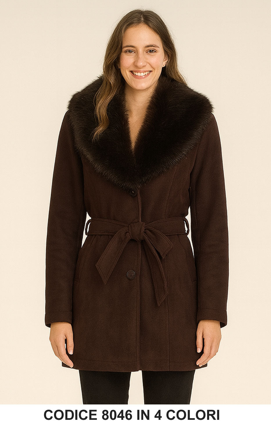 Marrone donna elegante Made in Italy