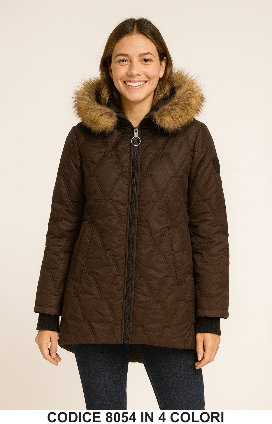 Marrone donna elegante Made in Italy