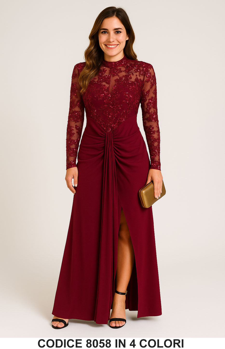 Bordeaux donna elegante Made in Italy