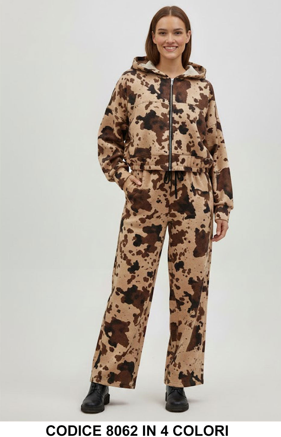 Beige + Marrone donna elegante Made in Italy