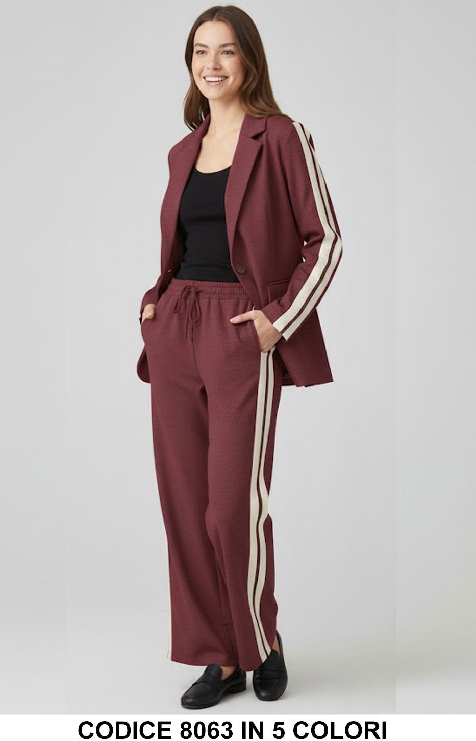 Bordeaux donna elegante Made in Italy