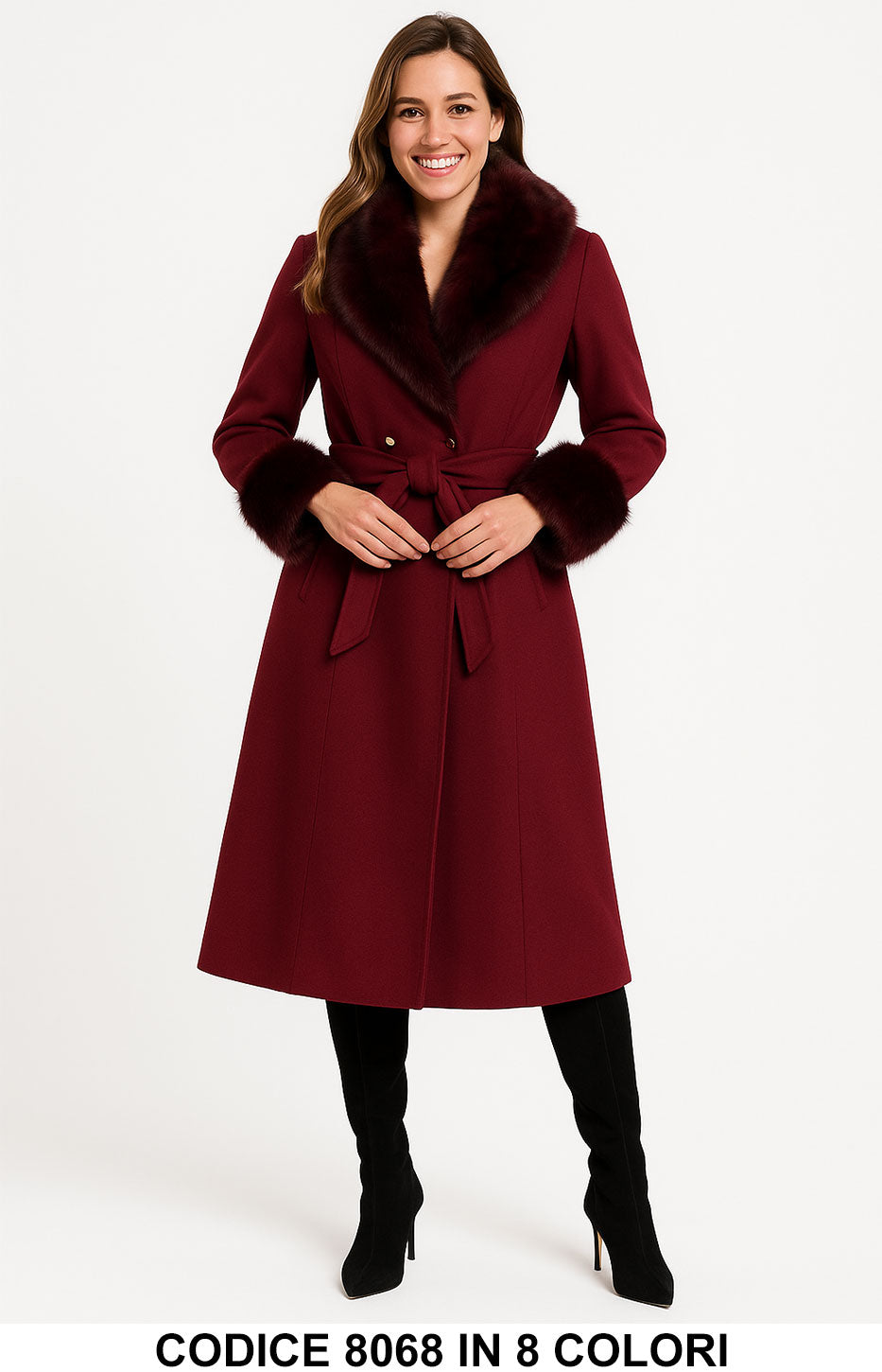 Bordeaux donna elegante Made in Italy