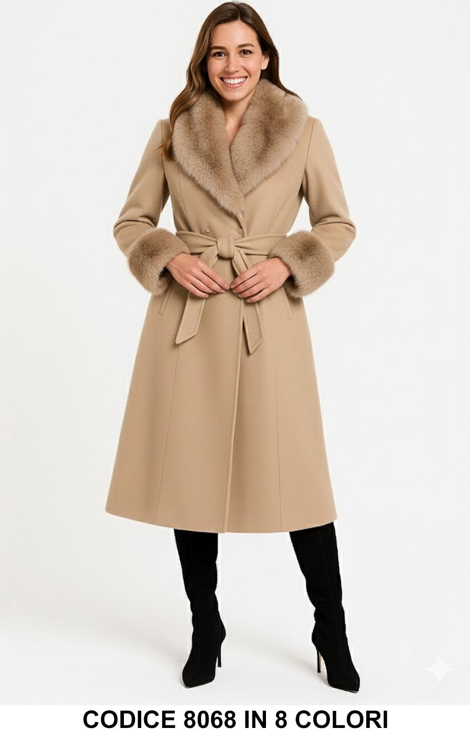 Beige donna elegante Made in Italy