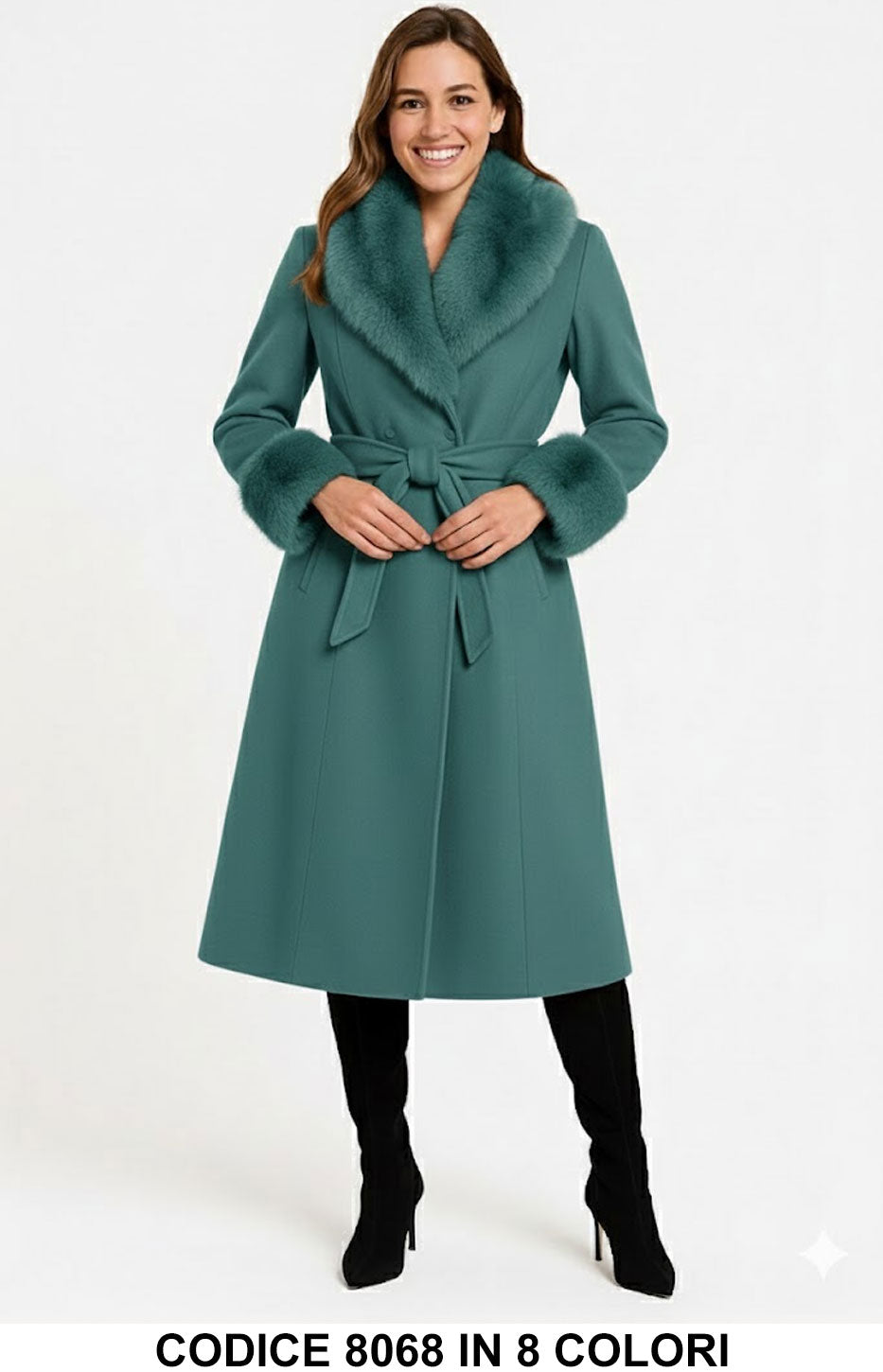 Celeste Ottanio donna elegante Made in Italy