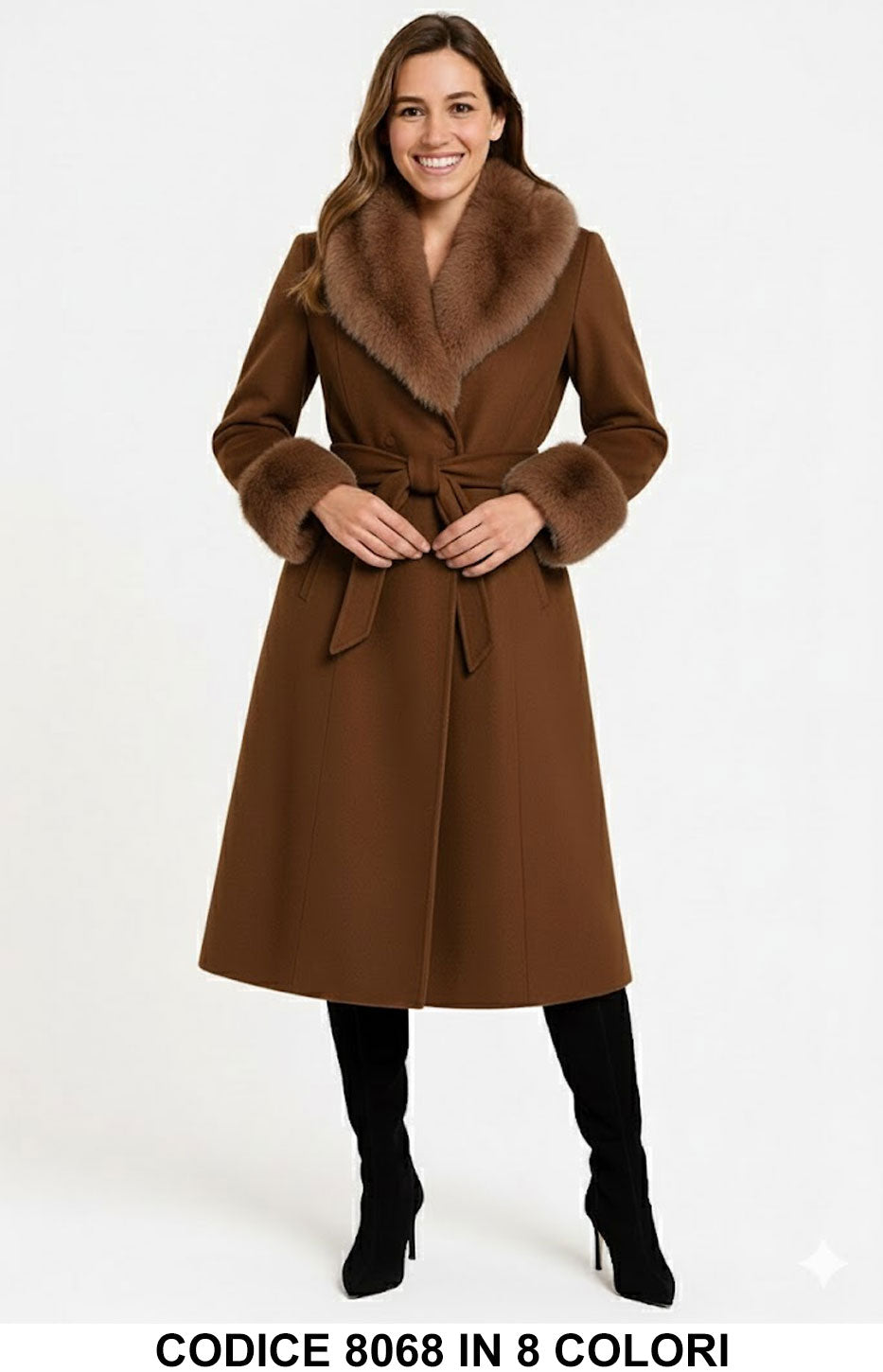 Marrone donna elegante Made in Italy