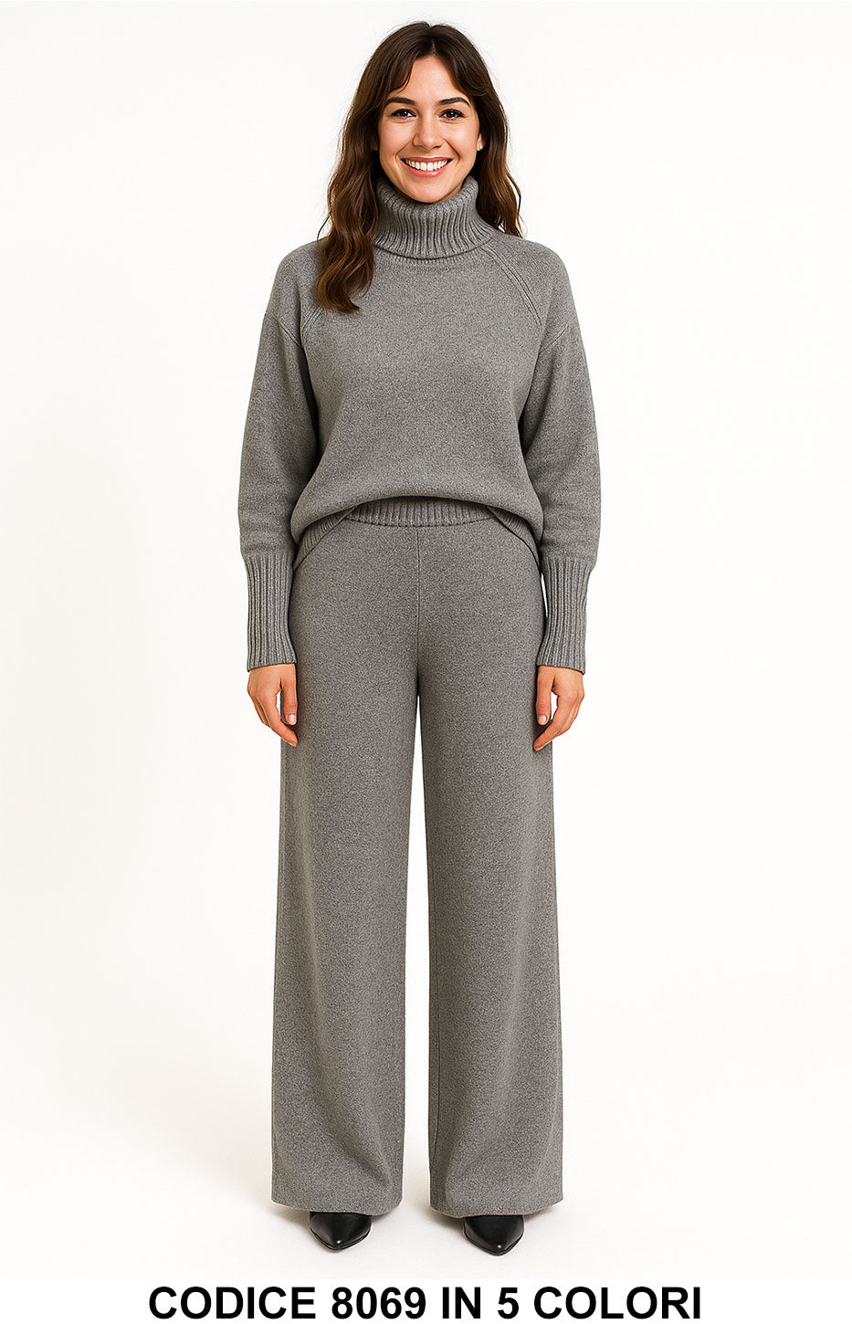 Grigio donna elegante Made in Italy