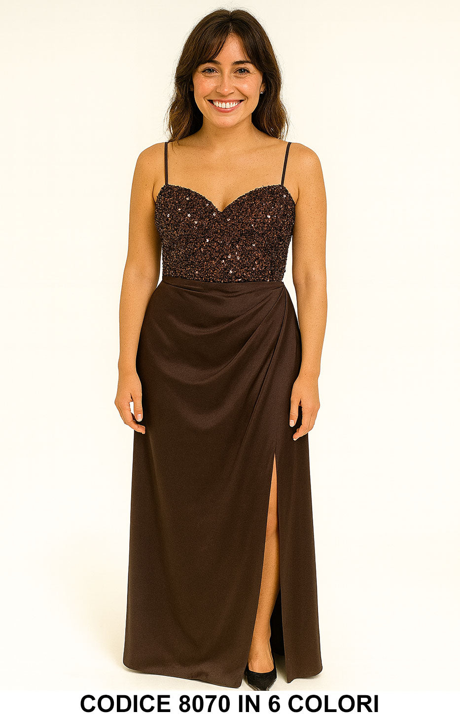 Marrone donna elegante Made in Italy