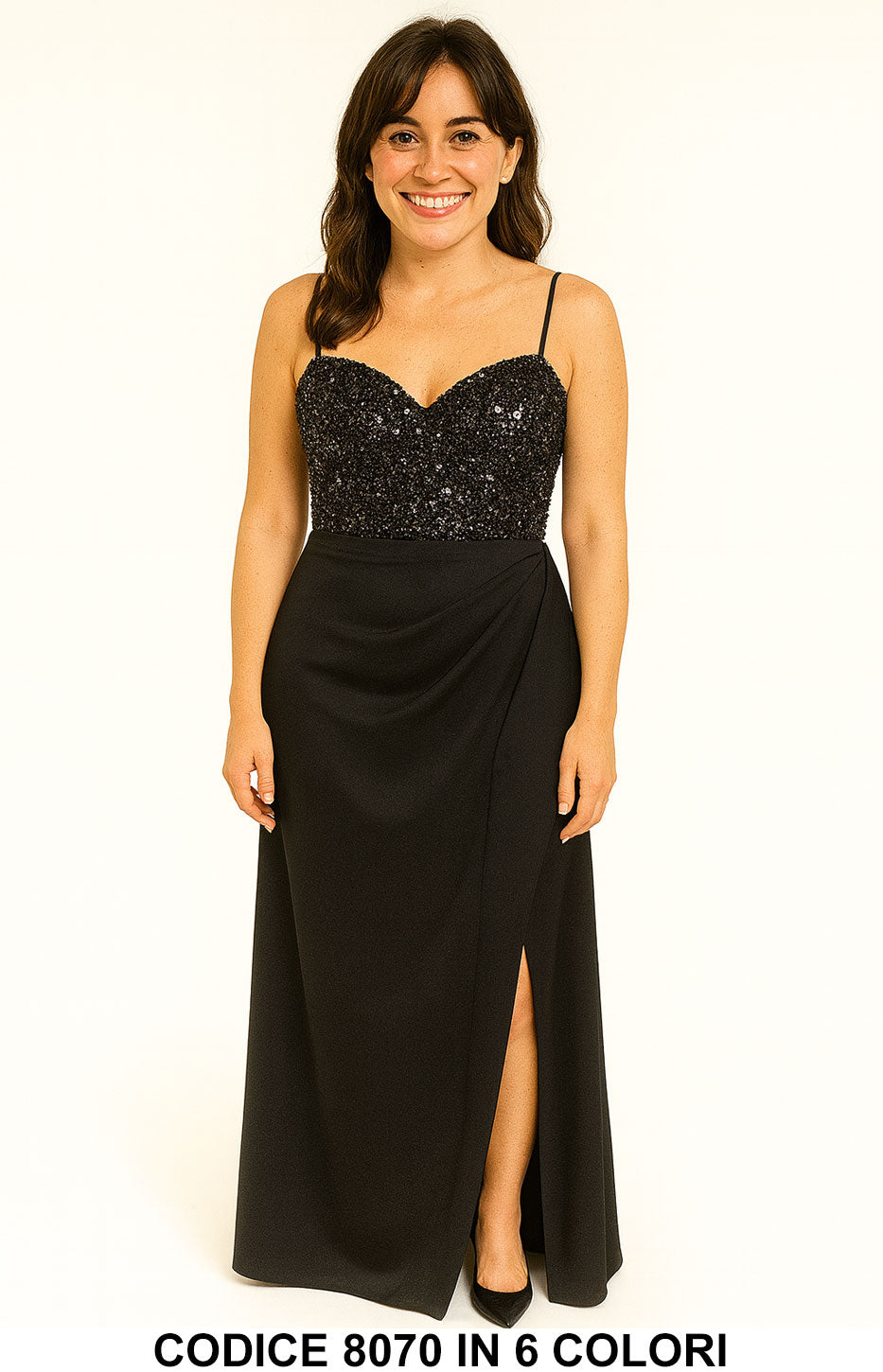 Nero Argento donna elegante Made in Italy