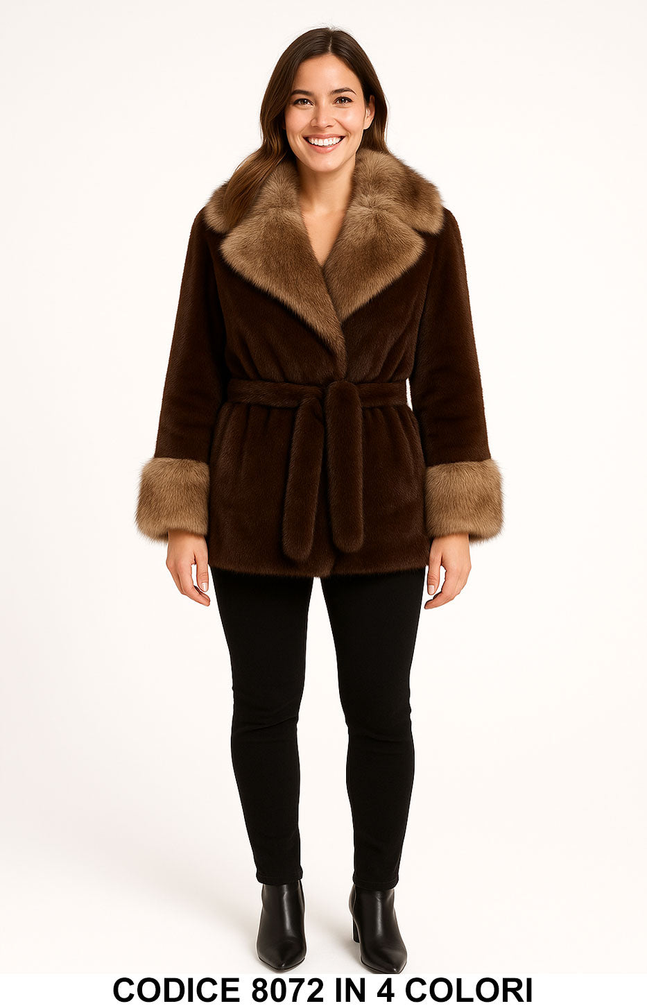 Marrone donna elegante Made in Italy