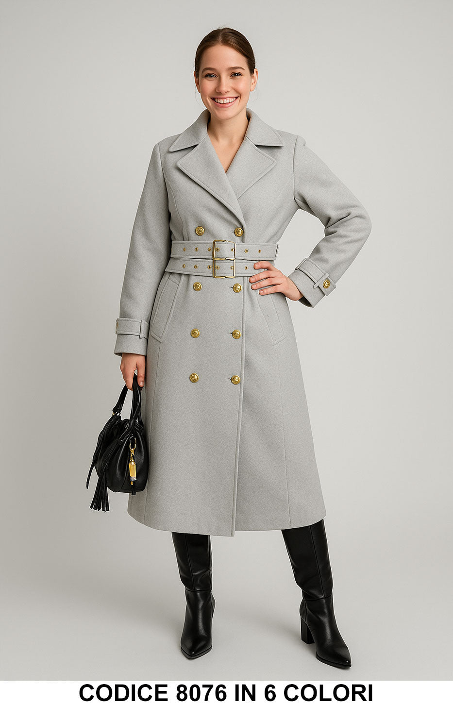 Grigio donna elegante Made in Italy