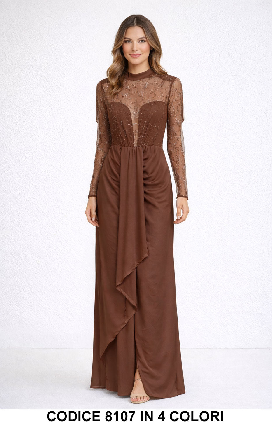 Marrone donna elegante Made in Italy