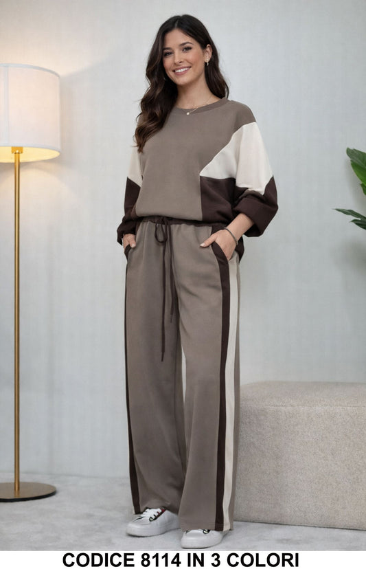 Beige e Marrone donna elegante Made in Italy