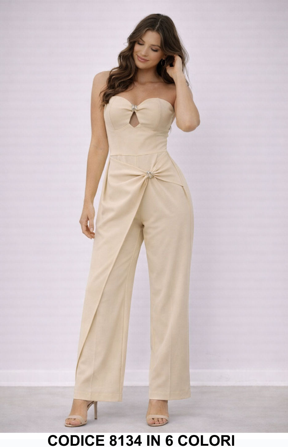 Beige donna elegante Made in Italy