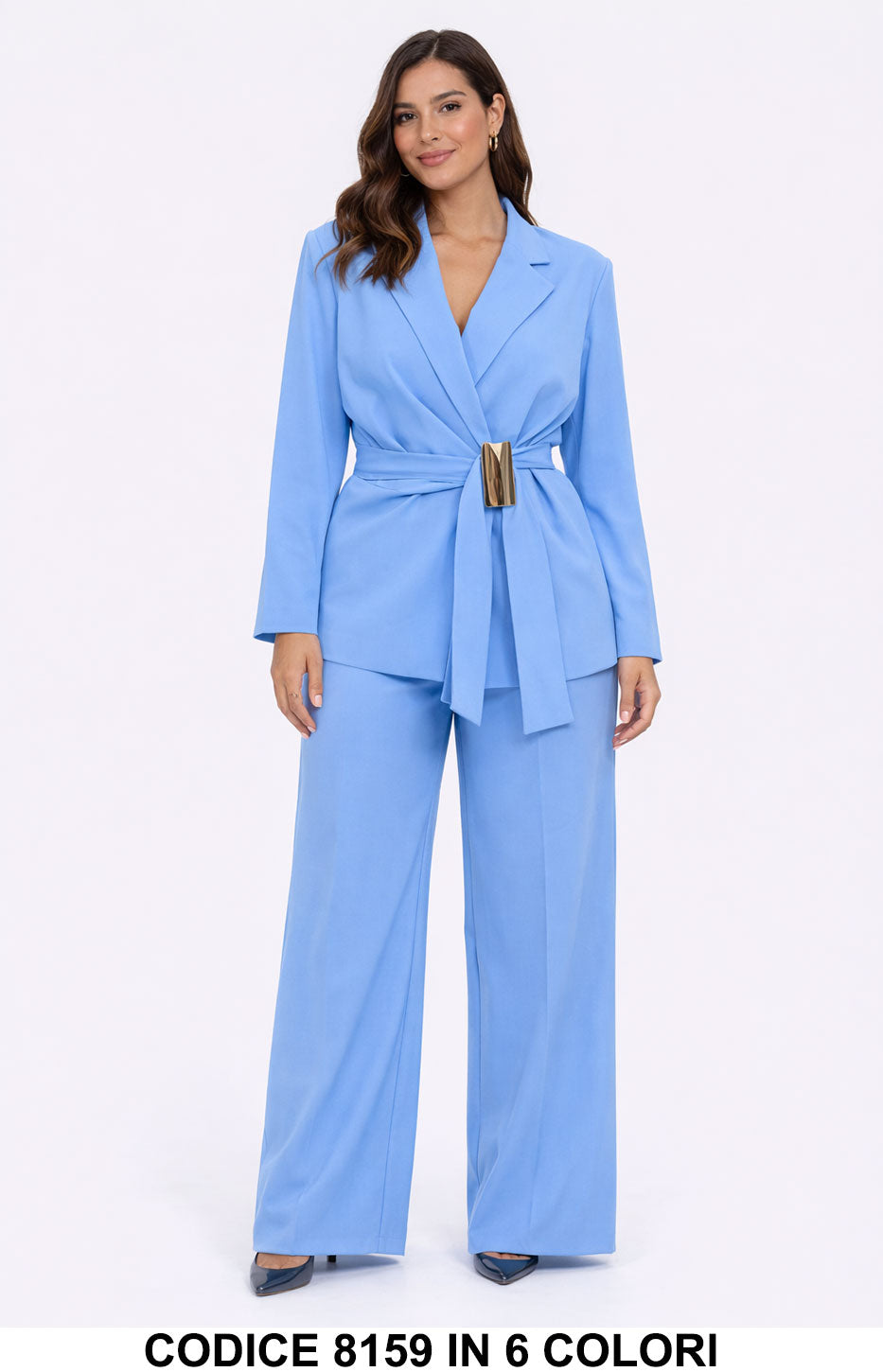 Tailleur 5795 colore Celeste