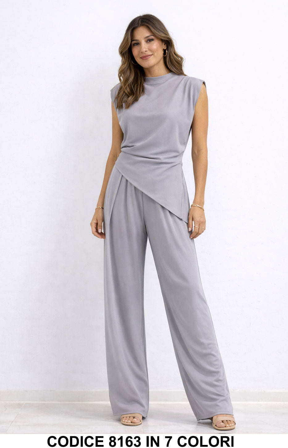 Grigio donna elegante Made in Italy
