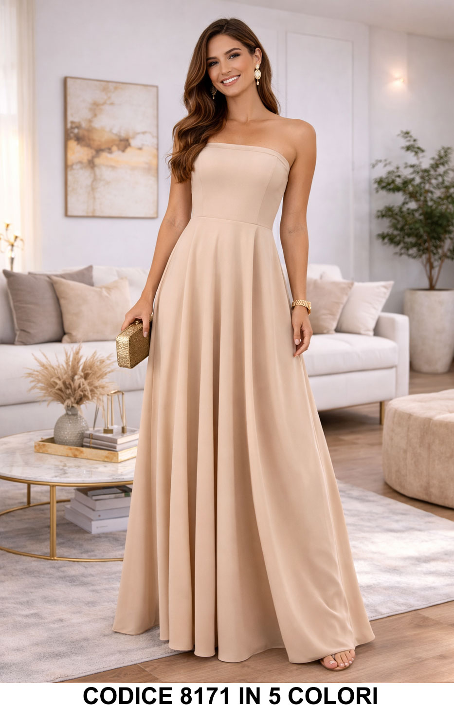 Beige donna elegante Made in Italy