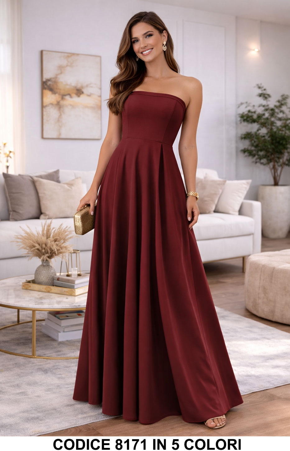 Tailleur 5795 colore Bordeaux