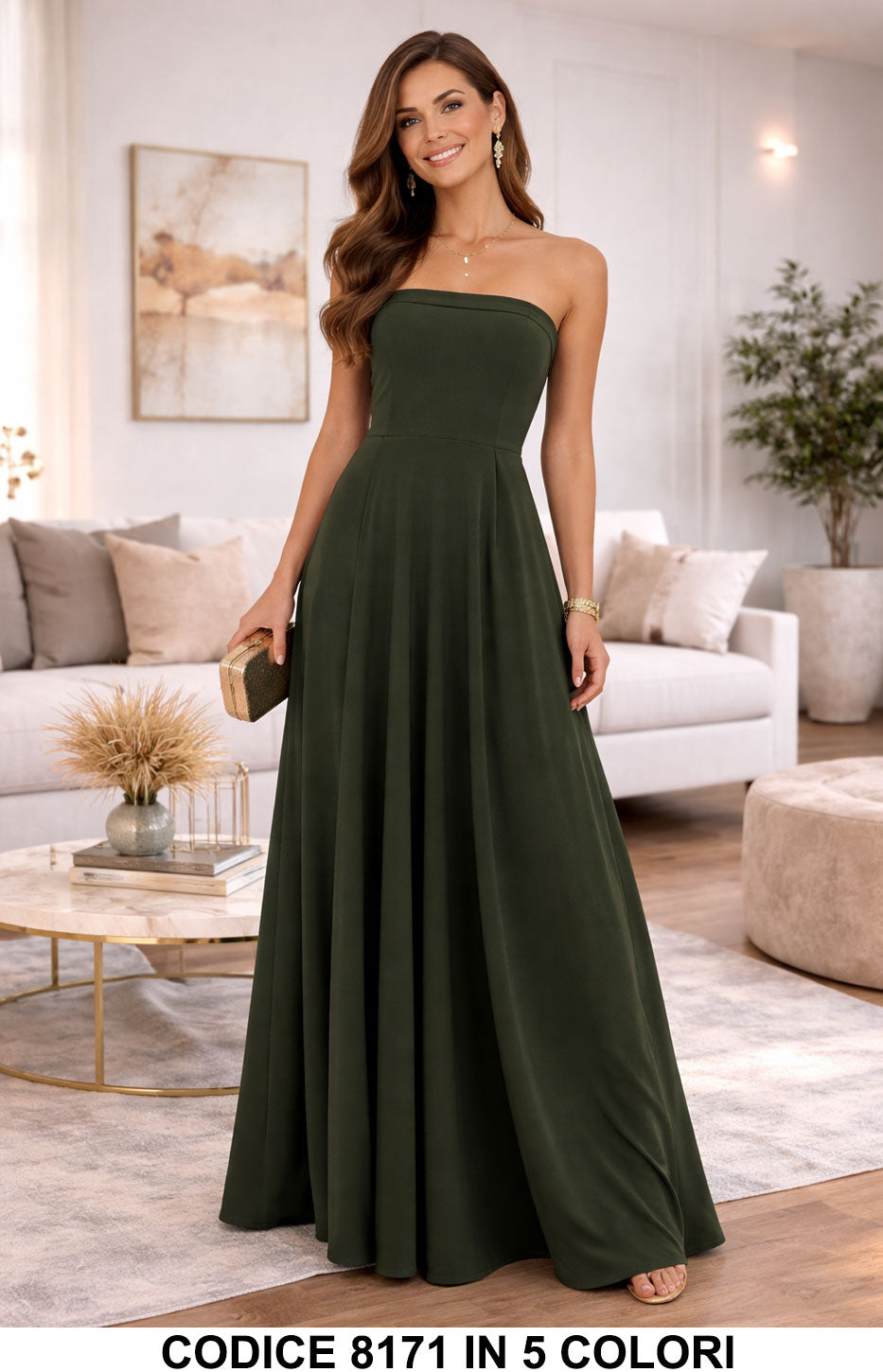 Verde donna elegante Made in Italy