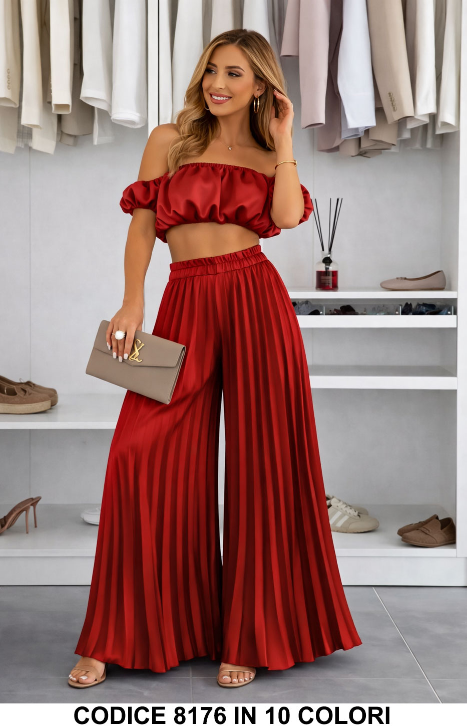 Rosso donna elegante Made in Italy